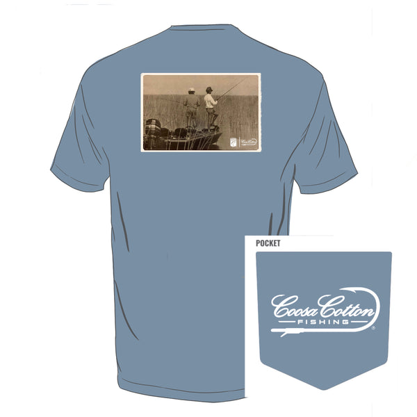 【CPGN STUDIO】Blowfish Embroidery Short Sleeve T-shirt Bass Legend