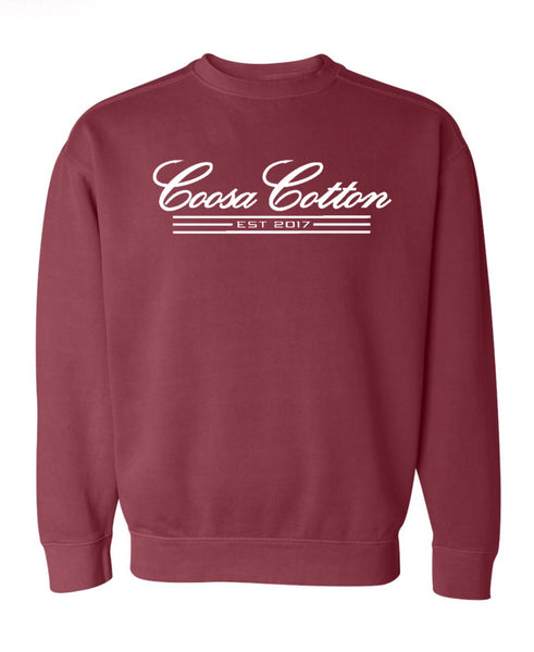 Crewneck Sweatshirt- Crimson