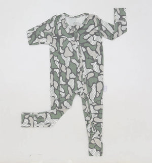 Double Zipper Romper - RVR Cam™️ Offshore