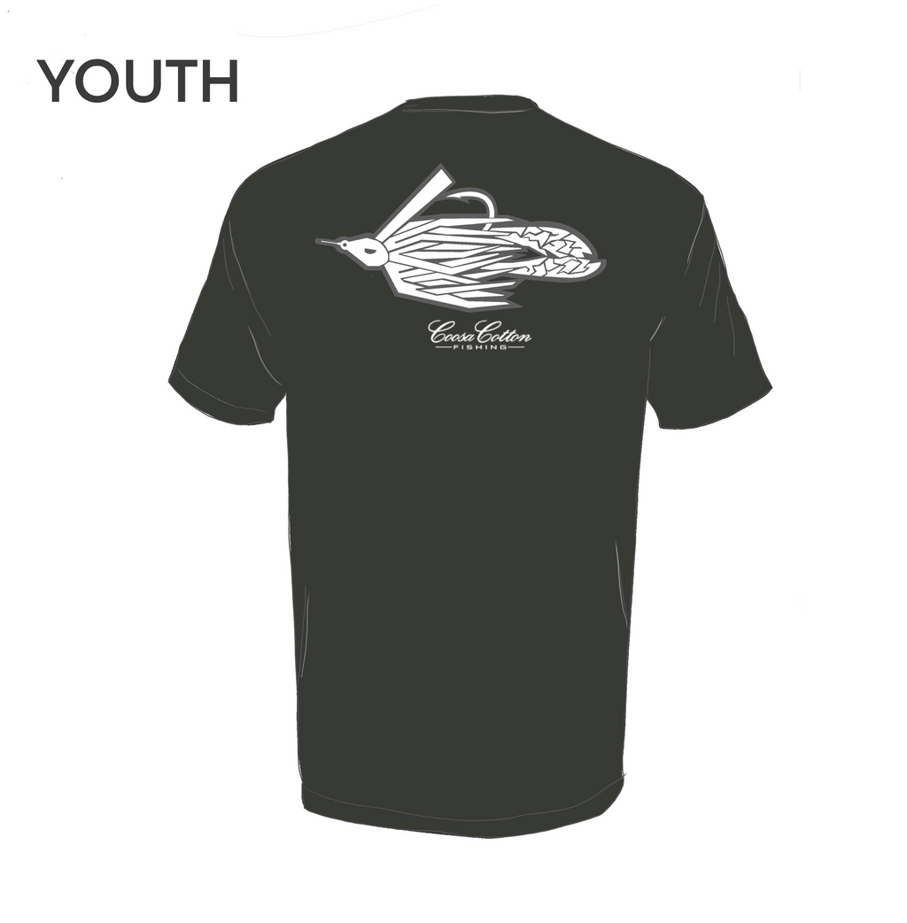 YOUTH Short Sleeve Pocket Tee | Tech Jig | Charcoal