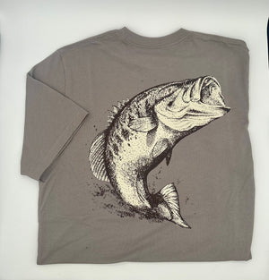 Short Sleeve Pocket Tee | Stippled Bass  | Dove