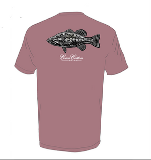 Short Sleeve Pocket Tee | Black Bass | Clay