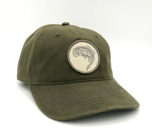 Wax Cotton Bass Patch- Olive