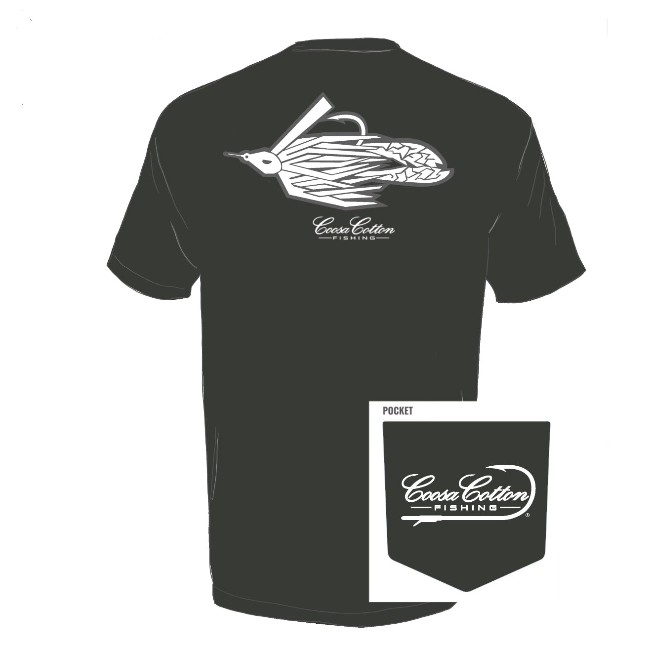 YOUTH Short Sleeve Pocket Tee | Tech Jig | Charcoal