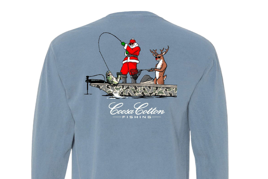 Christmas 2025 | Long Sleeve Pocket Tee | Denim