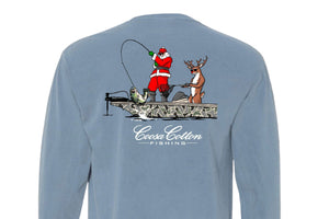 Christmas 2025 | Long Sleeve Pocket Tee | Denim