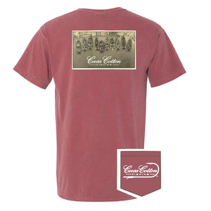 Short Sleeve Pocket Tee | Boat Ramp | Brick Red – Coosa Cotton