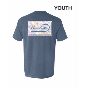 Youth Short Sleeve- Blue Jean “Tie Dye” Logo