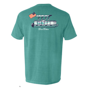 Short Sleeve “Party Barge” -Seafoam