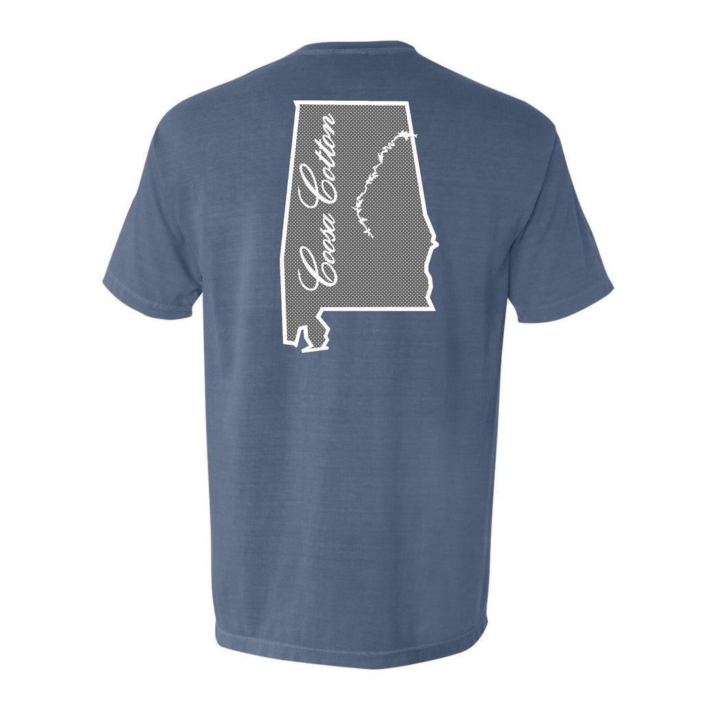 Short Sleeve “Coosa State” - Blue Jean